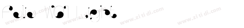 Folio W01 Light字体转换